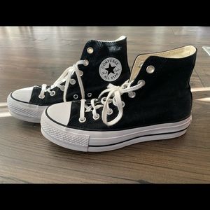 Black Platform Hightop Converse!